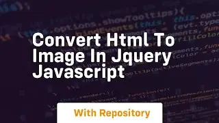 Convert html to image in jquery javascript