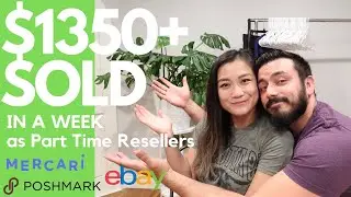 $1350+ In Sales on eBay, Mercari, and Poshmark! Making Sales While Traveling