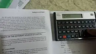 Cost of debt, YTM calculation using Financial Calculator HP 12C