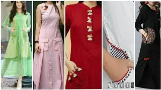 Front pocket casual wear kurtis  ideas/Side pocket kurtis designs#Cotton kurtis pocket designs