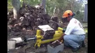 WoodEze Electric Log Splitter - handling larger logs
