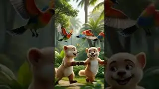 &ldquo;Roro & Dodo in the Bright Tropical Jungle 🌈🦜&rdquo;#shorts #shorts #shortsfeed #shortvideo #yputubeshorts