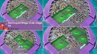 BOOM BEACH // MEGA CRAB / TURTLE stages 61/62/66/70 👌🏼 boosted SCORCHERS, BOMBARDIERS & GRENADIERS
