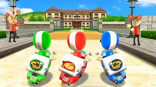 Wii Party Minigames - Mr.Bean Vs Asami Vs Tyrone Vs Akira (Hardest Difficulty)