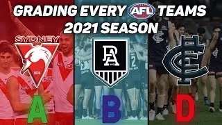 Grading Every AFL Teams 2021 Season