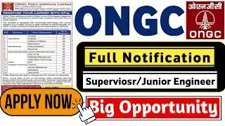 ONGC OPAL Recruitment 2022 | Job Vacancy 2022 | ONGC Vacancy 2022 | ONGC Opal jobs 2022 | PSU Jobs