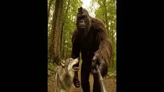 Spent 24 Hours With BIGFOOT in the Forest #bigfootvlogs #primitiveliving #cooking #bigfootadventures