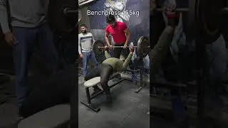 Benchpress 155kg  341lbs   #remix #music #anirudh #motivation #powerlifter #benchpress #liftingmusic