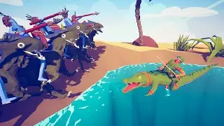 BEASTMASTER vs EVERY UNIT (Crocodile lake in the desert)🐊🐊🐊| Totally Accurate Battle Simulator TABS