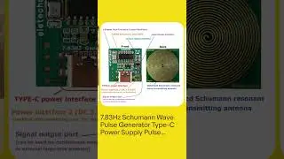 7.83Hz Schumann Wave Pulse Generator Type-C Power Supply Pulse Audio Resonator