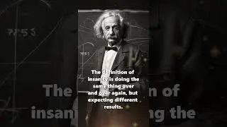 Albert Einstein's Definition of Insanity #quotes #history #einstein #inspiration