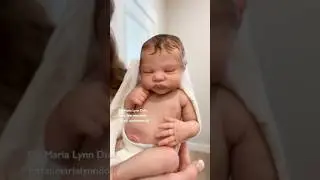 Sweet Silicone Reborn Baby Doll Lelou #reborndoll #rebornmommy #newborn #baby #siliconebaby #shorts