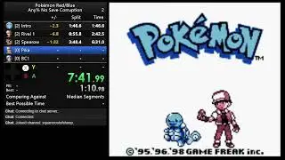 Pokemon Blue Any% (No Save Corruption) in 11:52.660