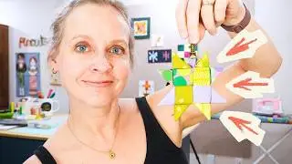 Fabric Origami Star Tutorial (no sew bag charms!)