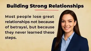 How To Building Strong Relationships🔥  | 9 Powerful Steps Most People Learn Too Late
