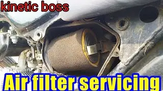 Kinetic Bike | How to clean air filter of bikes | multitechchauhan | bikerepairing | airfilterclean