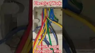 Switch Board Connection 👷😁 #mcb #electrical #wiring #wire