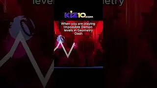 AHH MY EYES... play Geometry dash insane demon games in kiz10