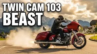 ASMR HARLEY DAVIDSON ROADGLIDE RIDEOUT AT FAAK AM SEE 103 TWIN CAM MODDED