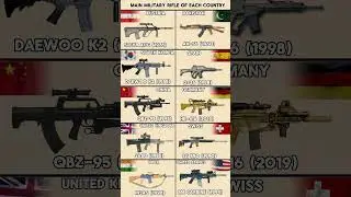 Main Military Rifle Of Each Country | M4A1, AUG, QBZ-95, HK 416 And More