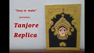 Tanjore replica making in easy way #tutorial #durga #diy #painting #handmade