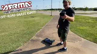 ARRMA VENDETTA OFF-ROAD GRASS RUN #rc #rccar #rcoffroad