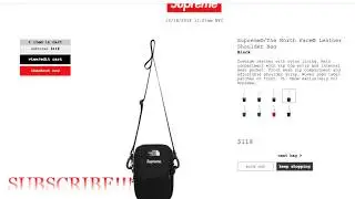 Supreme FW18 Week 9 Live Cop - TNF SHOULDER BAG