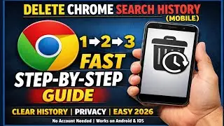 how to delete chrome search history in mobile