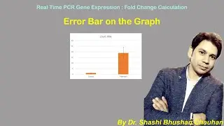 Error Bar on the Graph (Real Time PCR Gene Expression : Fold Change Calculation)
