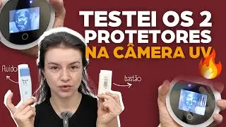 Protetor solar em bastão protege menos? TESTANDO PROTETOR COM CÂMERA UV