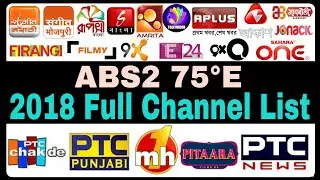 ABS Free Dish Latest 2018 Full Channel List | ABS 2 | ABS 2 75E | New Channels Update
