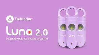 Defender Luna 2.0 Personal Attack Alarm - Loud 125dB Siren - Meets UK Police Recognised Standards