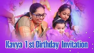 Kavya's 1st Birthday  Best Invitation @mayuricoolkidsstudio The Best kids photography