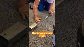 HOW TO GLUE CARPET SEAM #carpetinstallation #flooring #construction #handyman #installation #remodel