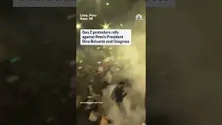 Gen Z protesters rally against Peru's President Dina Boluarte and Congress