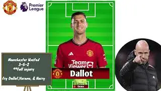 Manchester United Line up 3-5-2 Try Formation with Dallot-Maguire-Varane as Defender