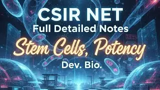 1 Dev Bio Stem Cell potency Totipotent, Pluripotent, Multipotent GATE CSIRNET IITJAM ICAR #csirnet 