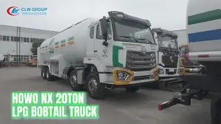HOWO NX 8X4 40000Liters 20MT 20Tons LPG Refilling Tank Truck LPG Bobtail for Gas Cylinder Filling