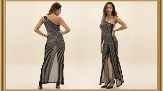 Sheer Mesh Maxi Dress || Relax 363