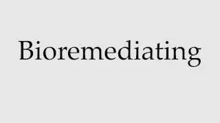 How to Pronounce Bioremediating