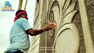 New Wall Parapet design house design elevation design #krmconstruction #vairalvideo #krmcontroction 