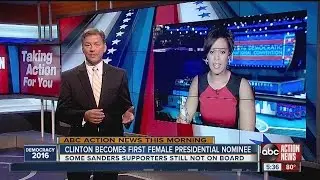 Hillary Clinton becomes first female Presidential nominee