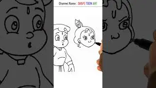 Chhota bheem aur krishna drawing easy - #shorts #chhotabheem #krishna #cartoon #india #drawing #easy