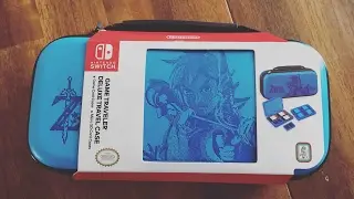 Nintendo switch Zelda breath of the wild GAME TRAVELER DELUXE TRAVEL CASE UNBOXING