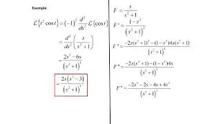 Differential Equations: Laplace Transforms - Derivative of a transform