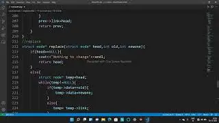 Singly Linked List-08||Control Replacement of elements of List||