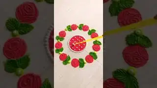 Creative red rose with colored sand-MeKun Art#tomautranhcat #rangoli #folowers #sandcoloring #catmau