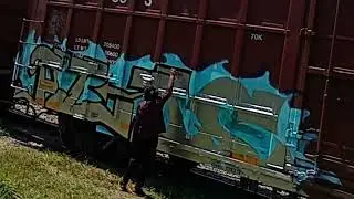 GRAFFITI FREIGH CAR BOXCAR TINTO 