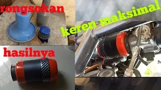 Cara membuat box filter udara motor keren Dari pipa pvc bekas||filter udara variasi