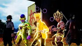 Goku, Trunks & Frieza vs Naruto, Sasuke & Madara | Jump Force EPIC Battle!